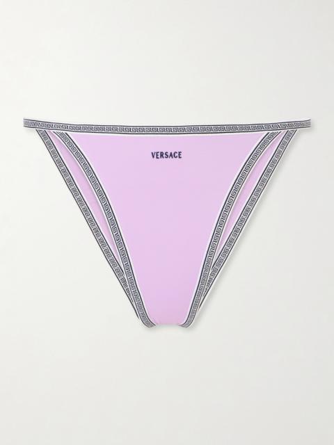 VERSACE Greca-embroidered Bikini Briefs