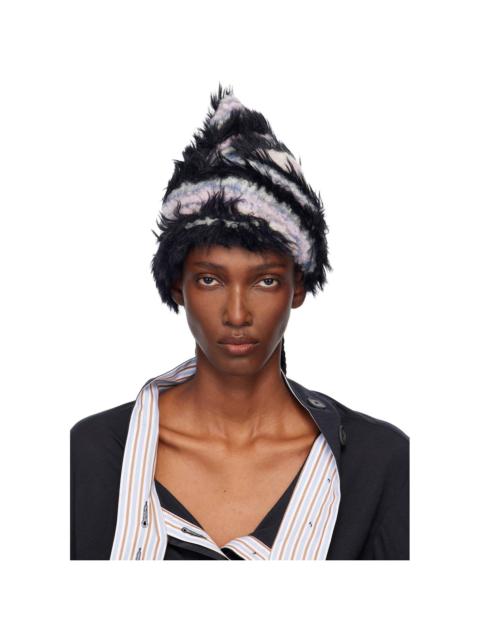 Kiko Kostadinov Multicolor Chevron Knit Beanie