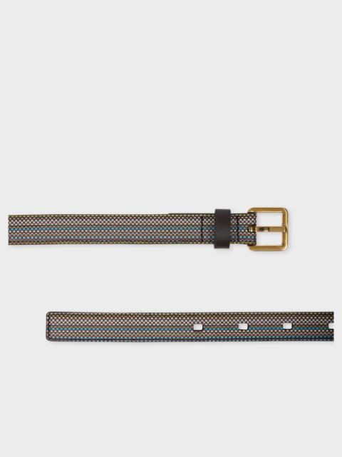 Paul Smith Women's 'Signature Stripe' Check Belt