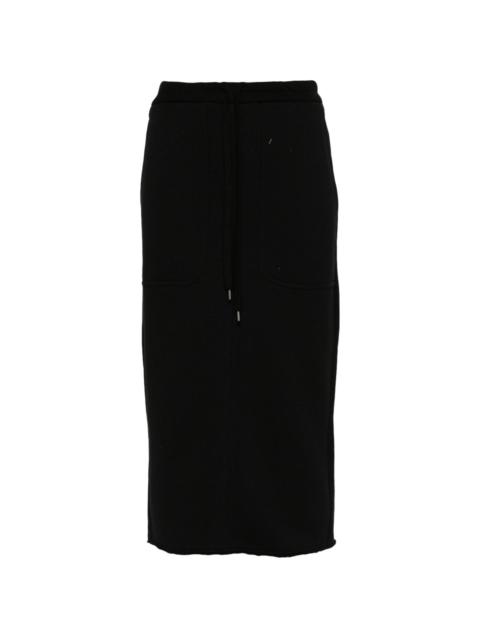 jersey midi skirt