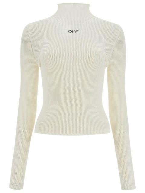 "OFF NET HIGH NECK TOP"