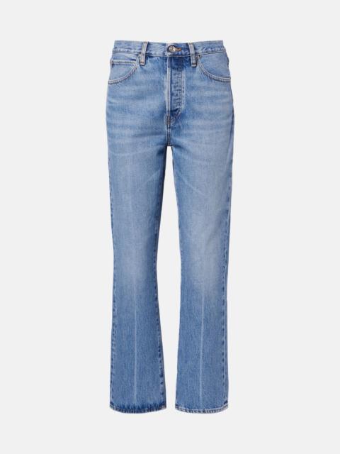 FRAME The Vertical Crop bootcut jeans