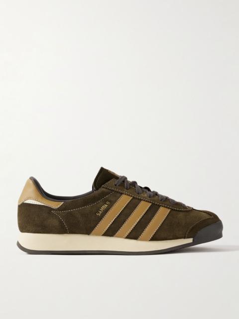 adidas Originals Samoa II Spezial Leather-Trimmed Suede Sneakers Brown