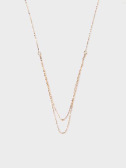 Paul Smith 'Charlotte' Gold Double Chain Necklace by Helena Rohner