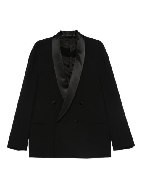 GIORGIO ARMANI satin-lapels double-breasted suit