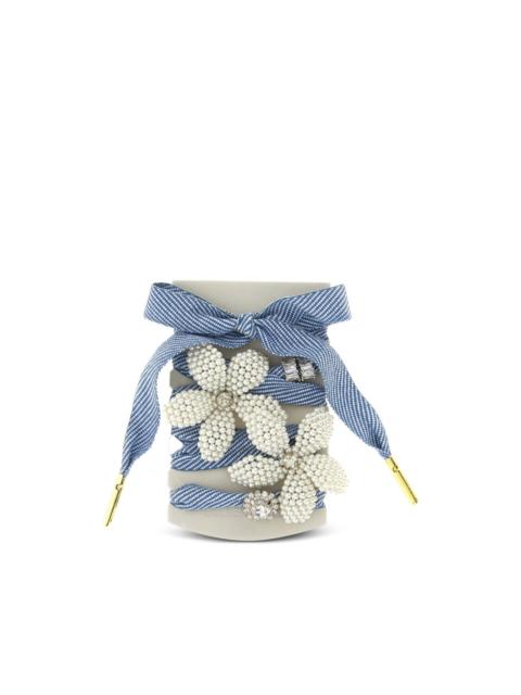 Golden Goose two-tone beaded charms shoelaces