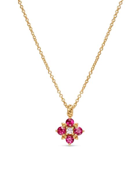 DAVID YURMAN Women's Petite Modern Renaissance Pendant Necklace in 18K Yellow Gold - Ruby