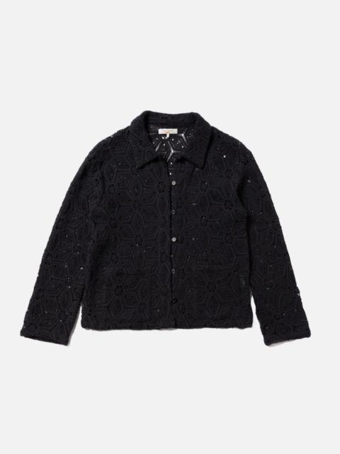 Nudie Jeans Anita Crochet Cardigan Black