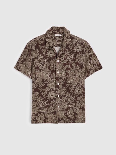 Madewell Short-Sleeve Camp Shirt in Archive Linen Blend