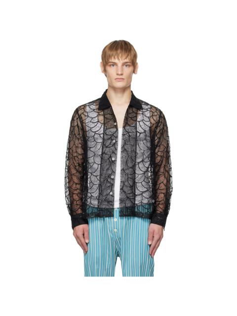 BODE Black Pewter Shoal Long Sleeve Shirt