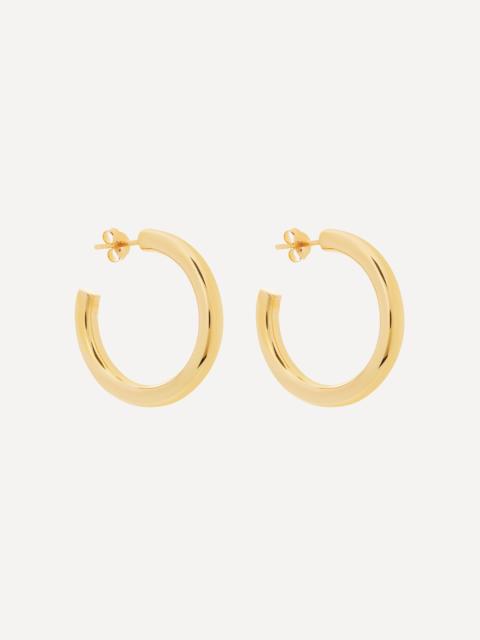 Otiumberg 14ct Gold Plated Vermeil Silver Chunky Hoop Earrings