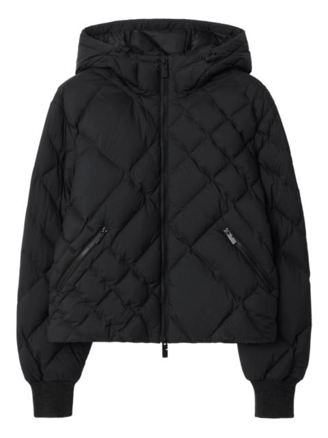 Burberry Delley Check-stitch puffer jacket