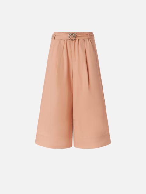 PINKO LONG SHORTS WITH LOVE BIRDS BUCKLE