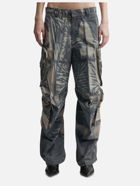 Diesel GARMENT PRINTED CARGO PANTS