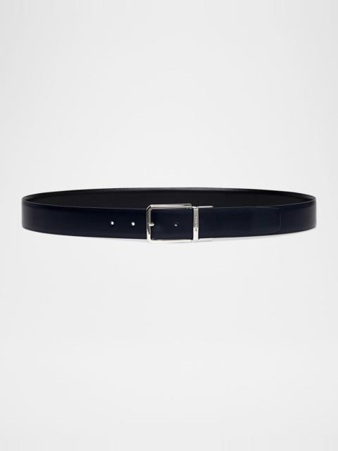 Santoni Men's Reversible Leather Belt