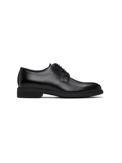 BOSS Black Piped Trims Leather Derbys