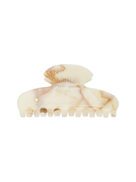 Sophie Buhai White Small Fan Shell Claw Hair Clip