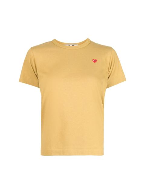 Comme des Garçons PLAY heart-detail short-sleeved T-shirt