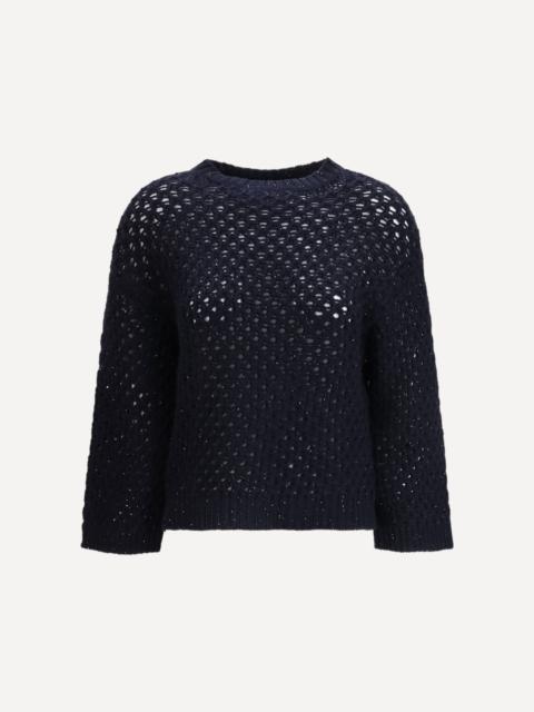 FABIANA FILIPPI Jumper crafted from Platinum yarn with micro sequins