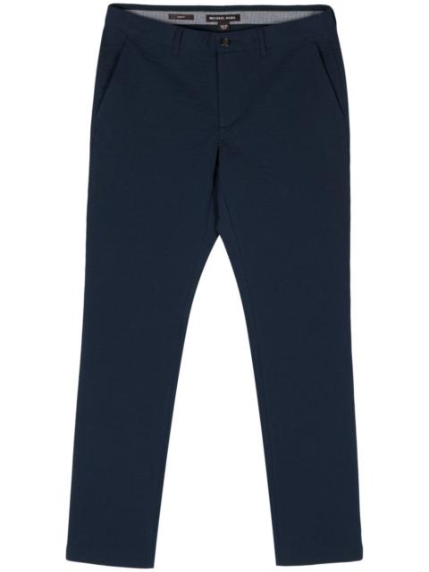 MICHAEL KORS seersucker straight-leg trousers