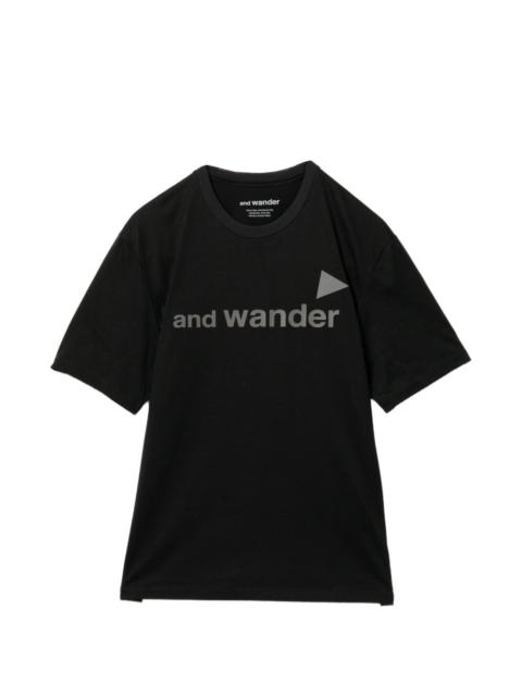and Wander black logo t-shirt