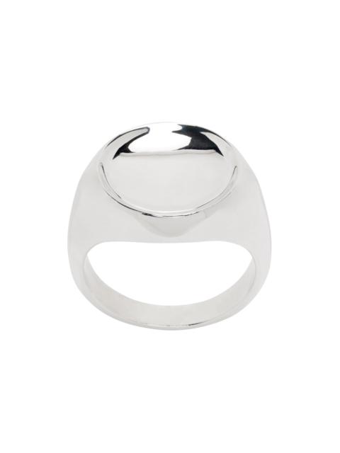 Bottega Veneta Silver Signet Ring