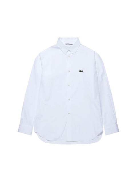 Comme des Garçons SHIRT x Lacoste logo-patch cotton shirt