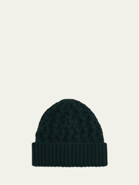 Loro Piana Valle Cable Knit Cashmere Beanie