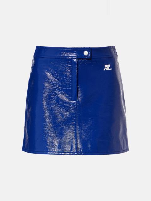 courrèges Reedition vinyl miniskirt