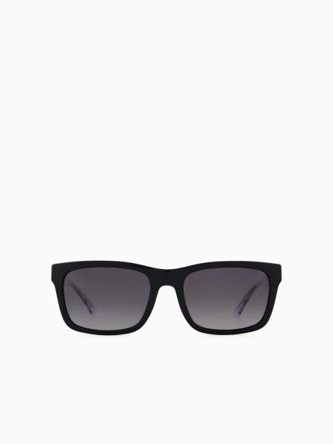 EMPORIO ARMANI Men’s rectangular sunglasses