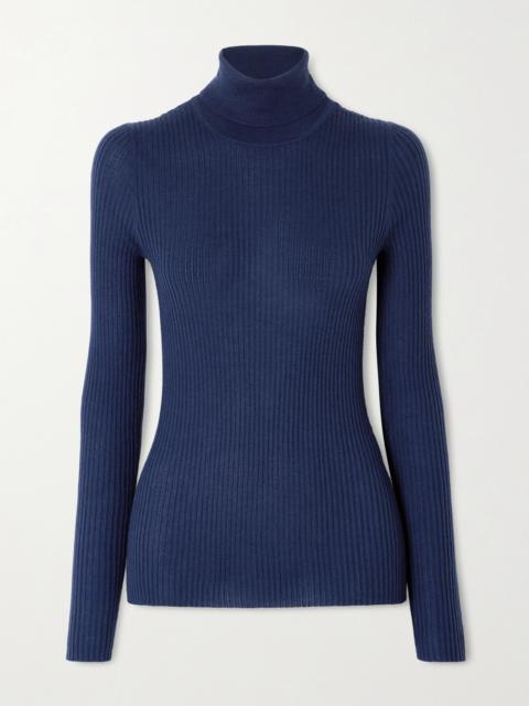GABRIELA HEARST Peppe Ribbed Cashmere And Silk-blend Turtleneck Sweater