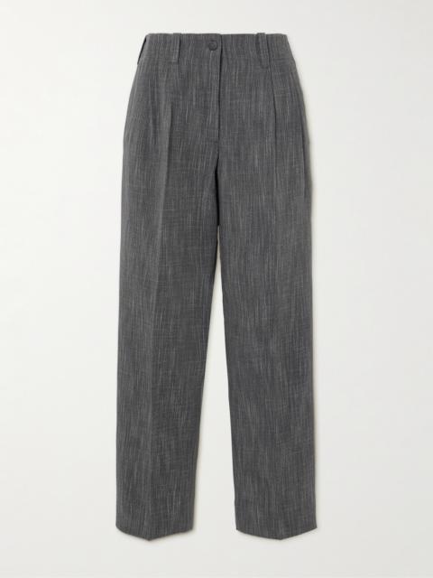 Golden Goose Pleated Wool-blend Straight-leg Pants