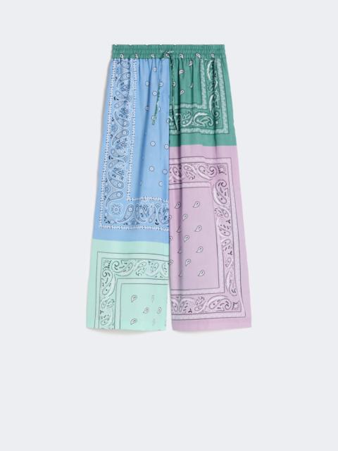 WEEKEND Max Mara Printed cotton poplin trousers - MULTICOLOUR