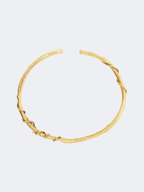 SAINT LAURENT Cassandre Mulberry necklace
