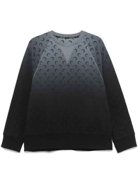Marine Serre Moon-print raglan-sleeve sweatshirt