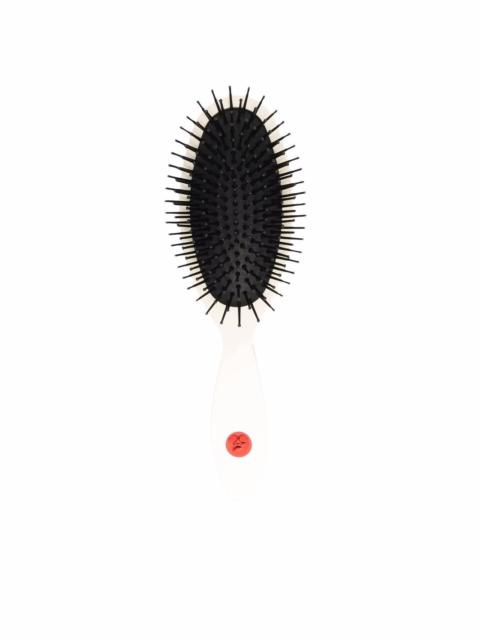 Off-White logo-plaque hairbrush