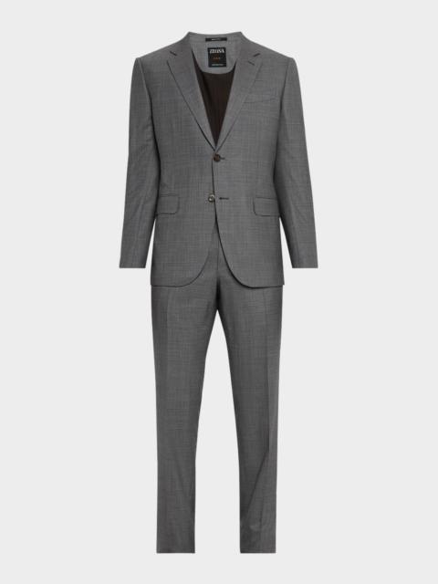 ZEGNA Men's Windowpane Couture Suit