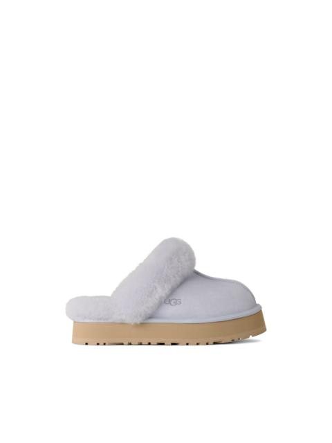 UGG blue platform slippers