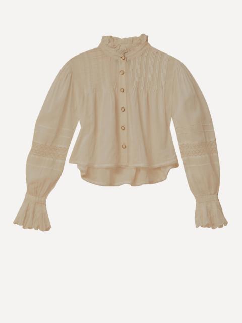 FARM RIO Off-White Long Sleeve Blouse