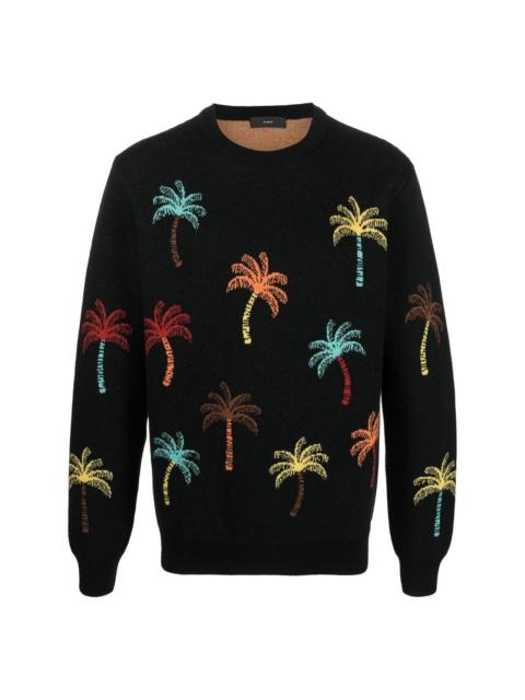 Palm Tree crew neck sweatshirt