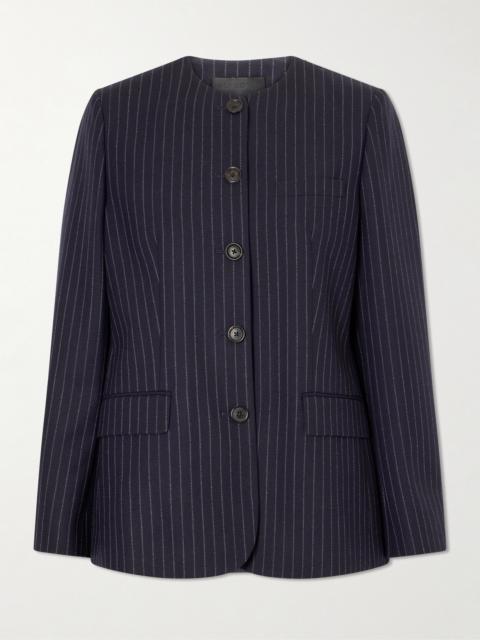NILI LOTAN Gertrude Pinstripe Wool-twill Jacket