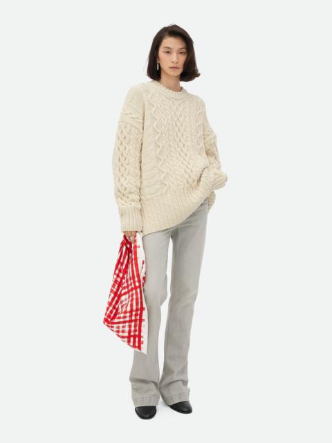 Bottega Veneta Aran Cable Wool Jumper