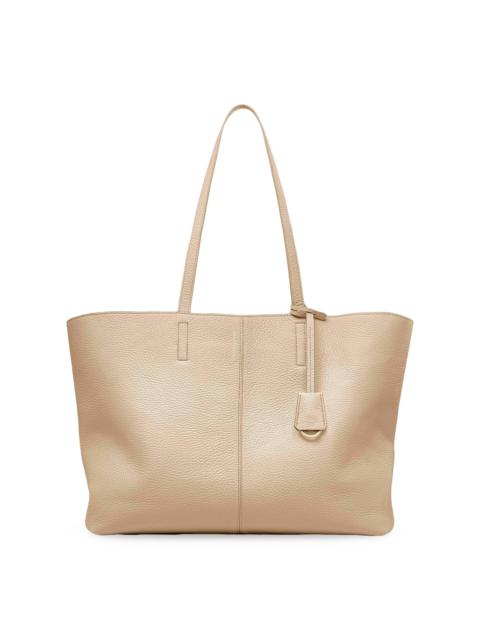 MAISON de SABRÉ Women's Large Leather Zipped Soft Tote Bag - Saharan