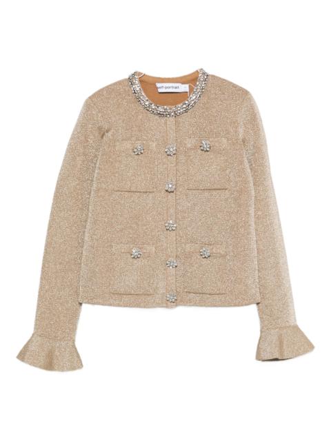 self-portrait Self-portrait Embellished Ruffled Knitwear