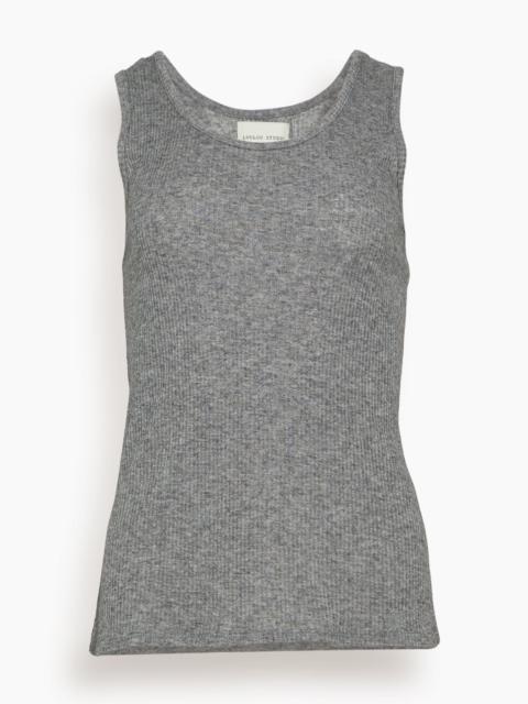 Loulou de Saison Alicudi Tank Top in Grey Melange