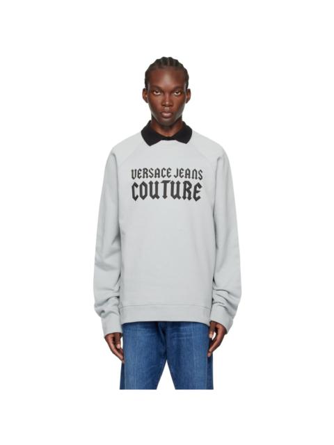 VERSACE JEANS COUTURE Blue Appliqué Sweatshirt