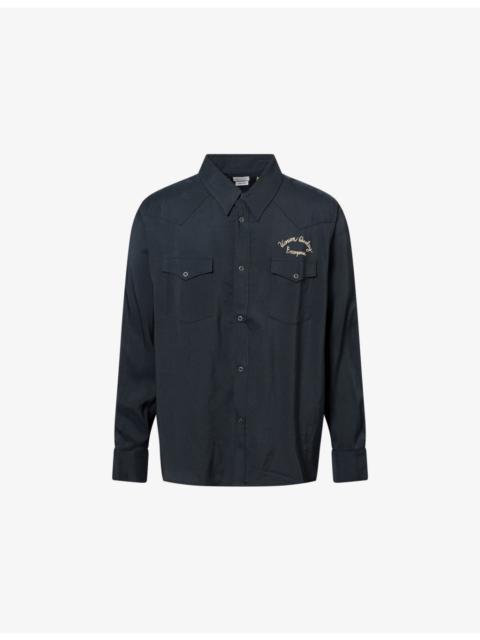 visvim Four Corners Logo-Embroidered Woven Shirt