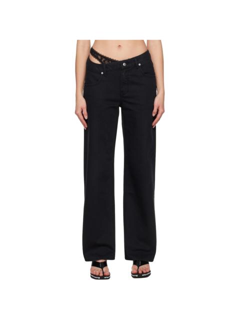 Alexander Wang Black Pre-Styled Denim Jeans