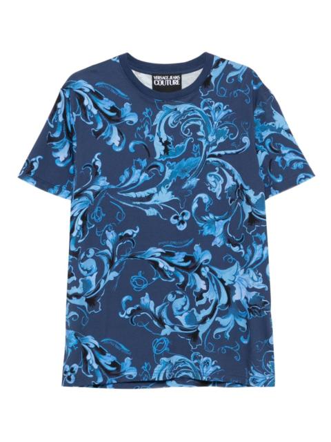 VERSACE JEANS COUTURE baroque-print T-shirt