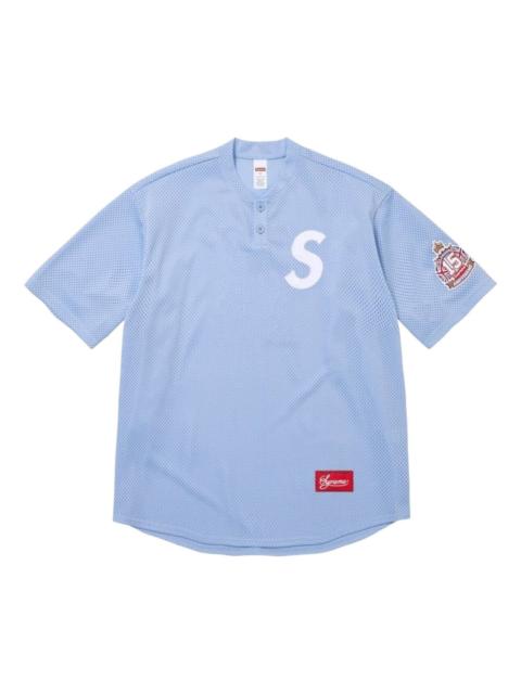Supreme Supreme Denim Baseball Jersey Black - FW22KN11 BLACK